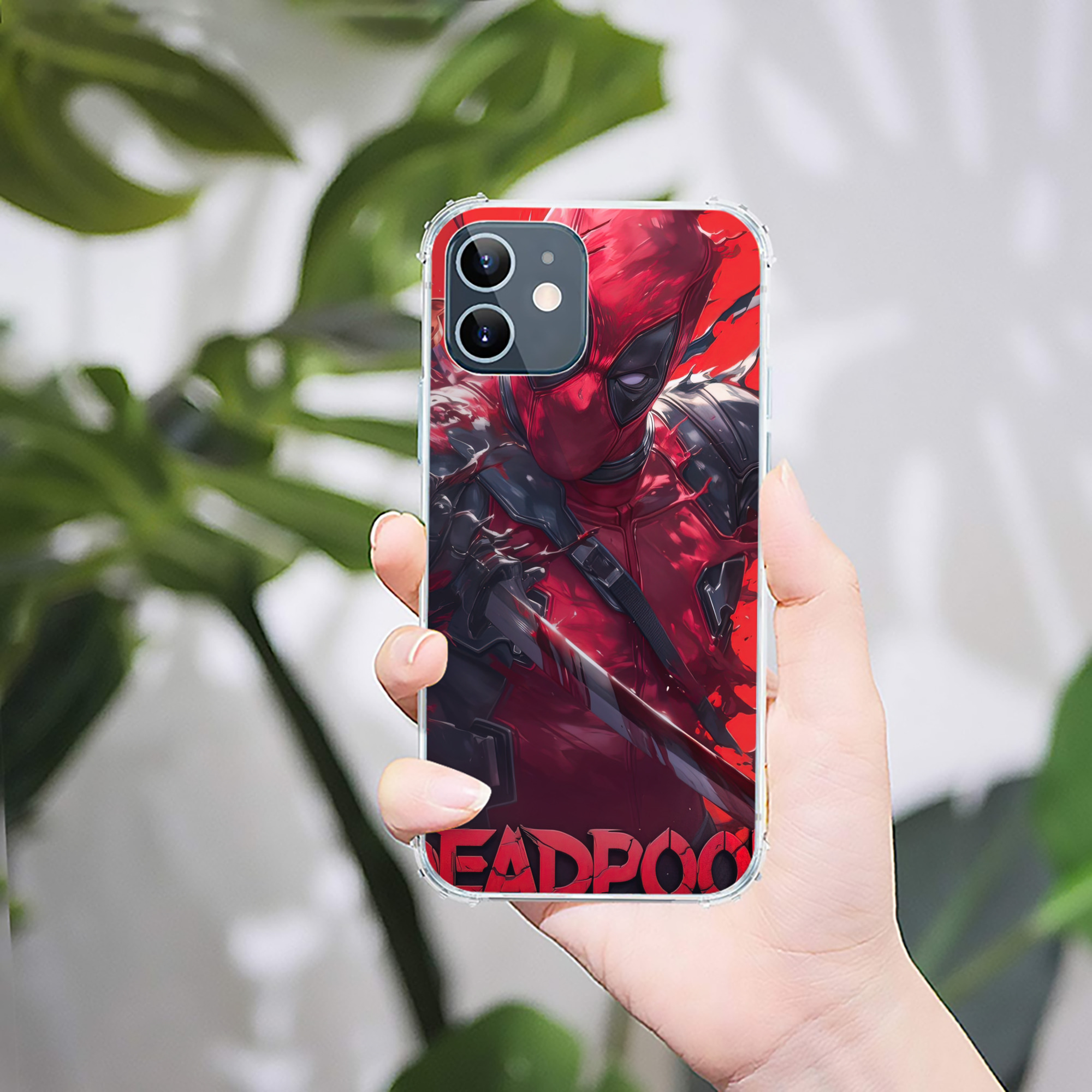 （画像用） Deadpool デッドプール 【iPhone 12シリーズ対応】透明スマホケース（クリアソフトケース）